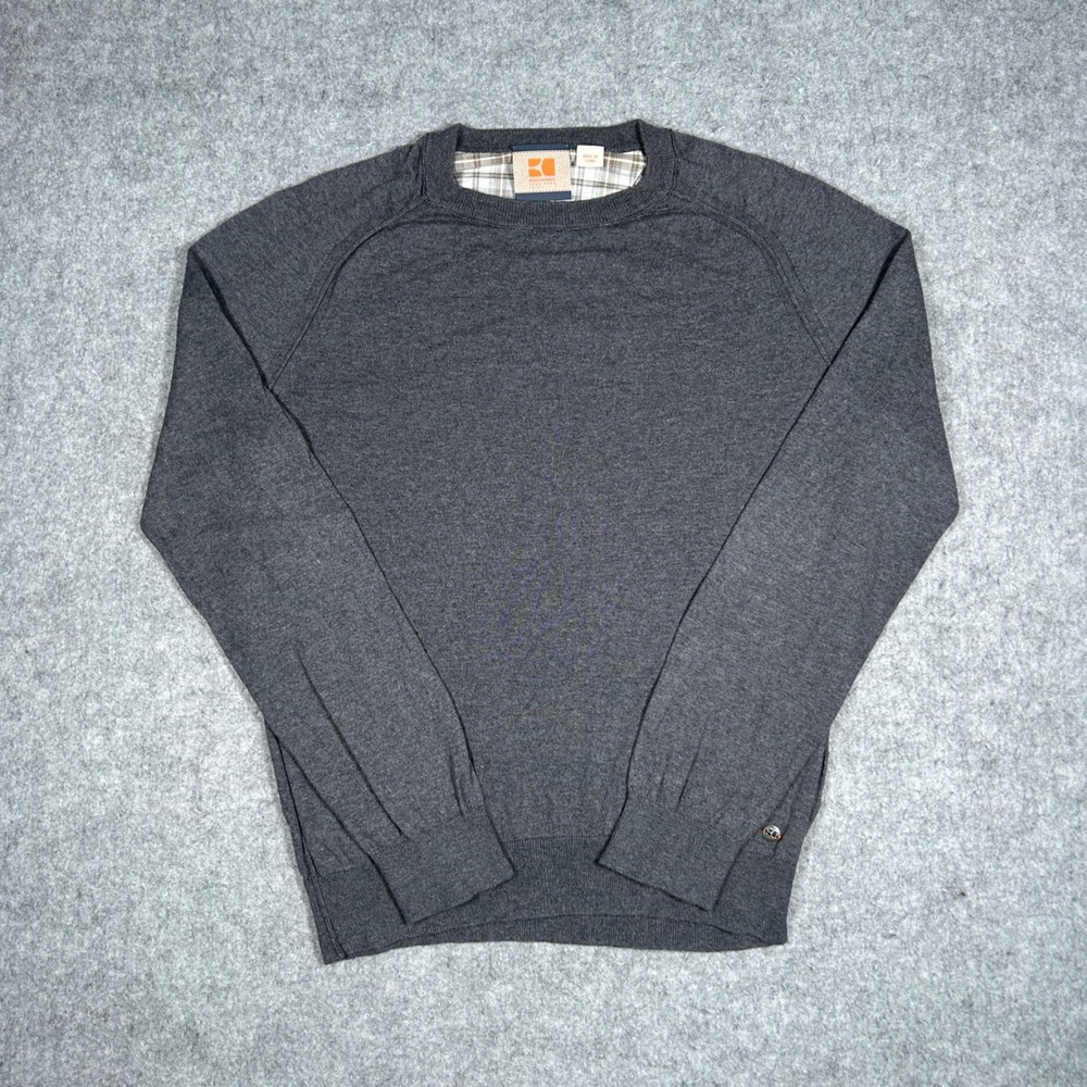 Boss Orange Hugo Boss Sweater Mens Small Grey Keaton Crew Neck Pullover Casual‎